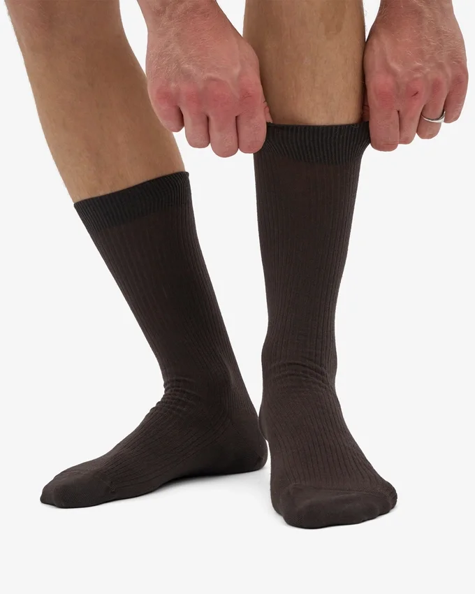 Classic Organic ekologiska strumpor – kaffebrun