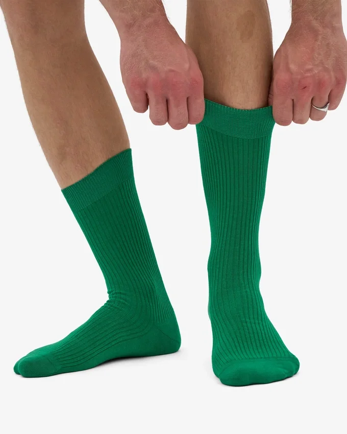 Classic Organic ekologiska strumpor – kellygrön