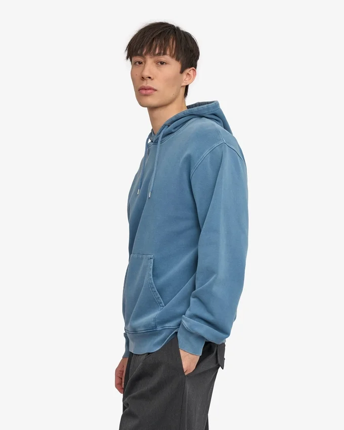 Classic Organic huvtröja – blekt indigo