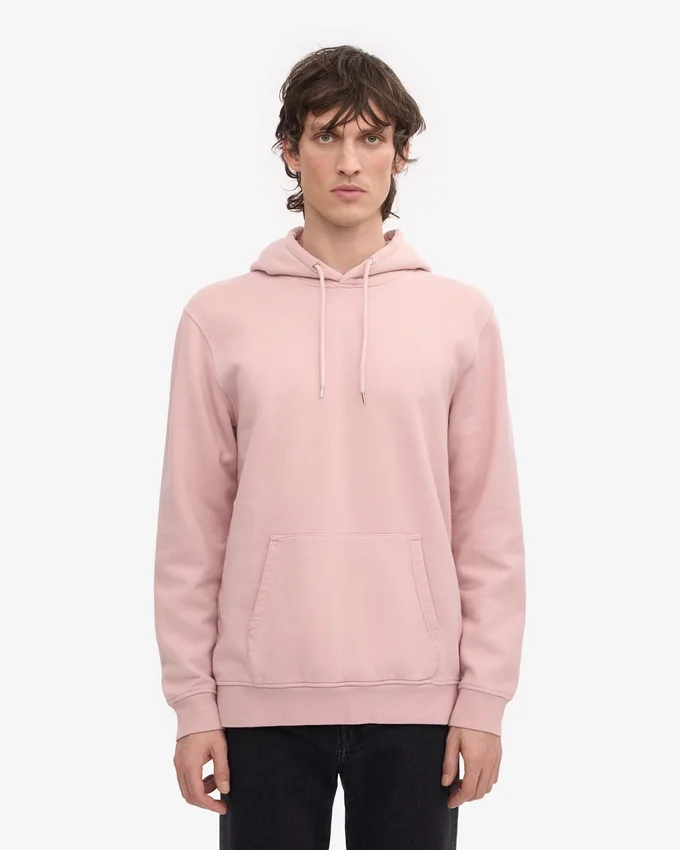 Classic Organic huvtröja – blekt rosa