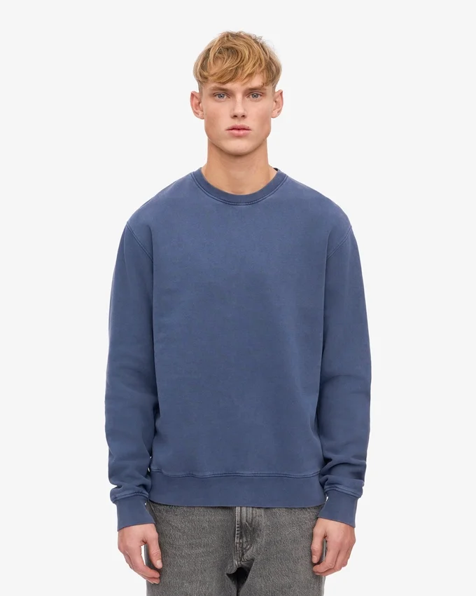 Classic Organic T-shirt med rund hals – neptunblå