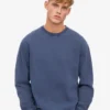 Classic Organic T-shirt med rund hals – neptunblå