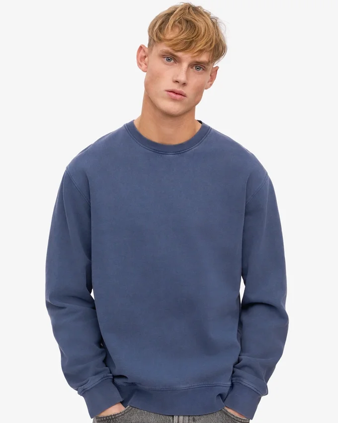 Classic Organic T-shirt med rund hals – neptunblå