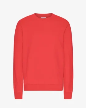 Classic Organic T-shirt med rund hals – röd mandarin