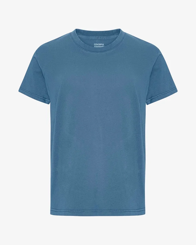 Classic Organic Tee – blekt indigo