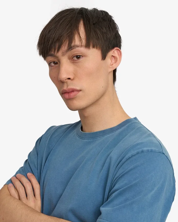 Classic Organic Tee – blekt indigo