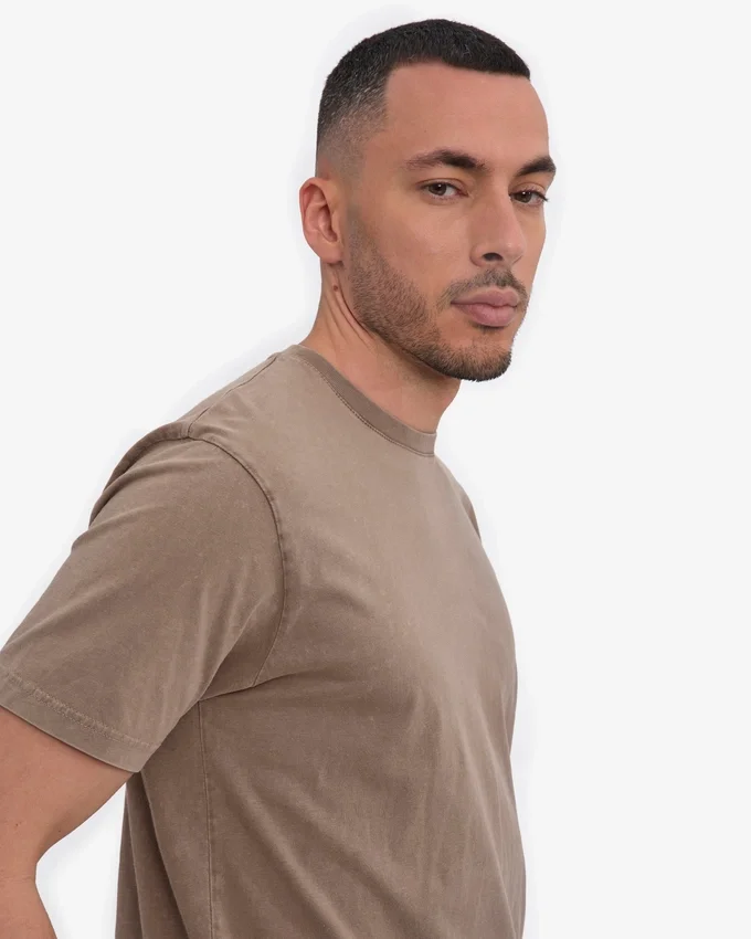 Classic Organic Tee – blekt khaki