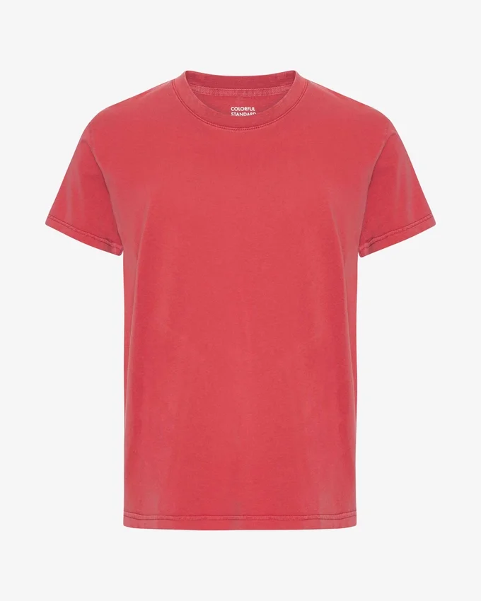 Classic Organic Tee – blekt röd