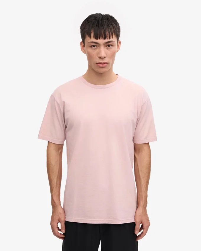 Classic Organic Tee – blekt rosa
