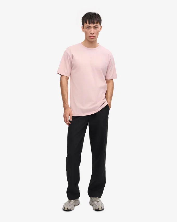 Classic Organic Tee – blekt rosa