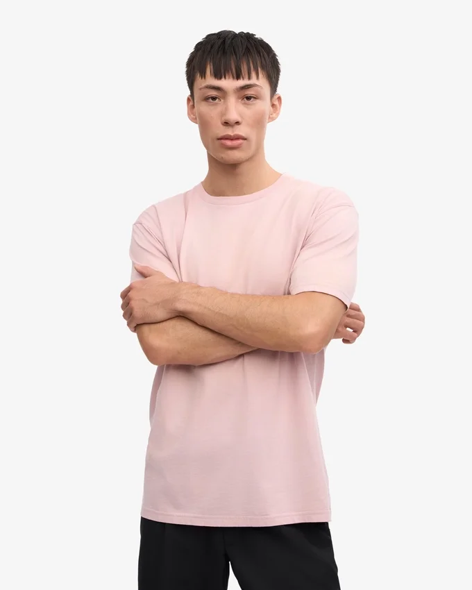 Classic Organic Tee – blekt rosa