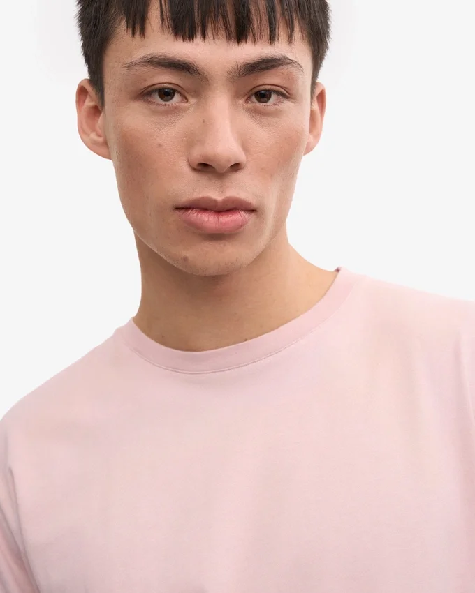 Classic Organic Tee – blekt rosa