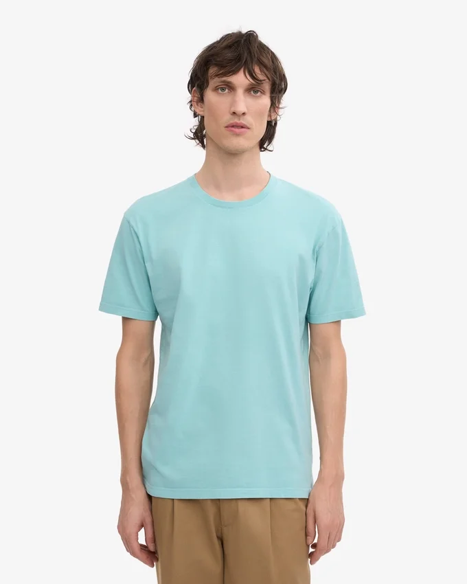 Classic Organic Tee – blågrön