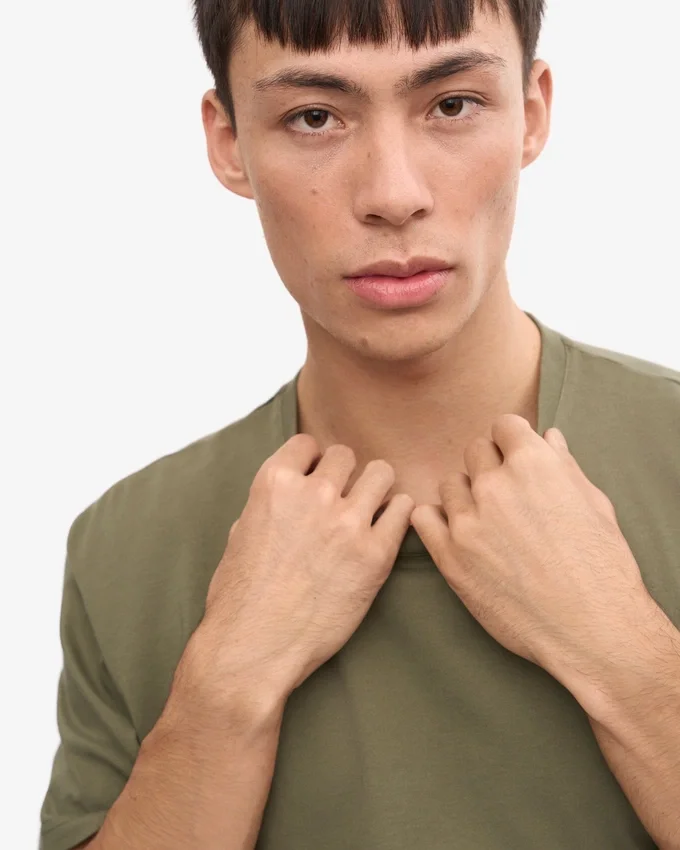 Classic Organic Tee – dammig olivgrön