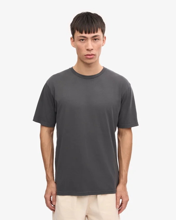 Classic Organic Tee – lavagrå