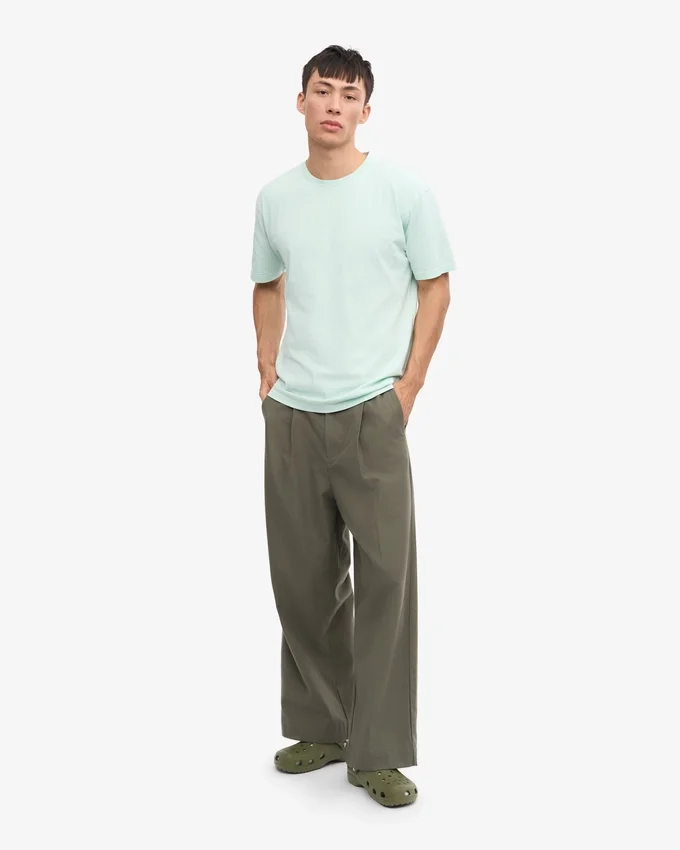 Classic Organic Tee – ljus aqua