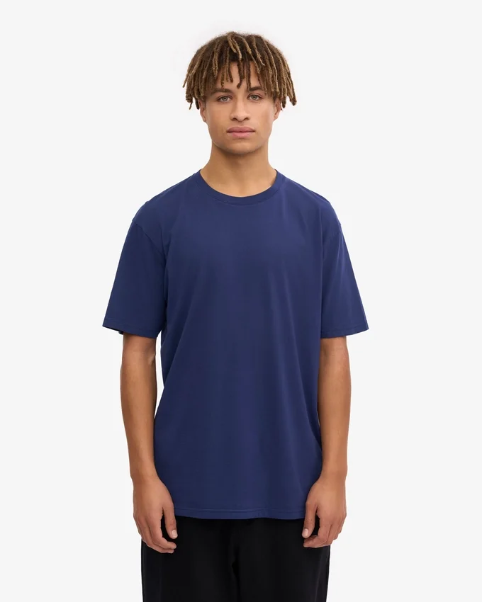 Classic Organic Tee – marinblå