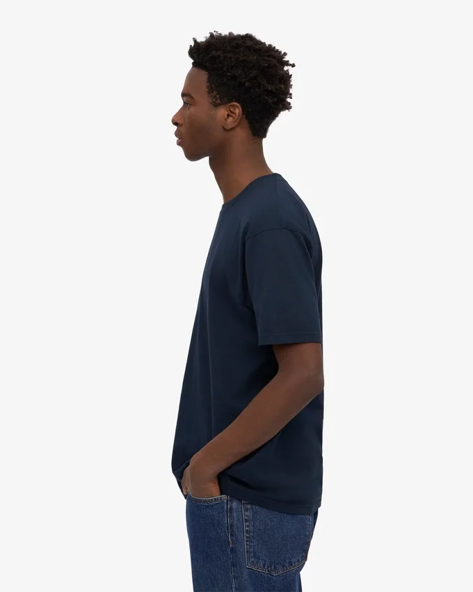Classic Organic Tee – marinblå