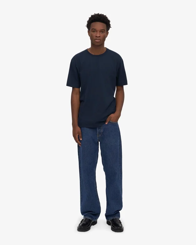 Classic Organic Tee – marinblå