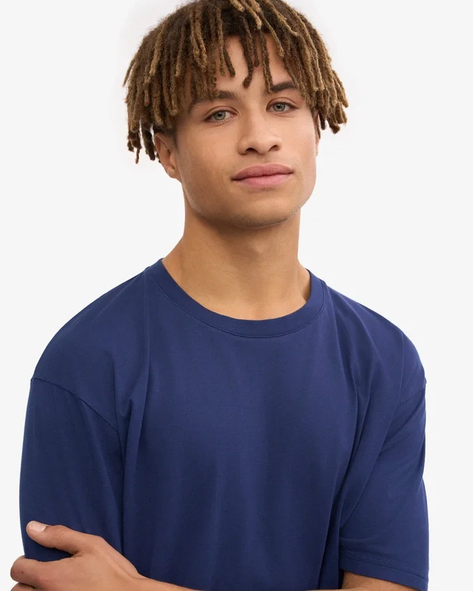 Classic Organic Tee – marinblå
