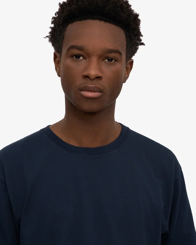 Classic Organic Tee – marinblå