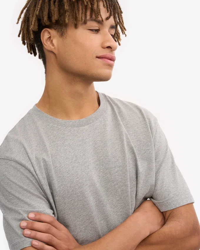 Classic Organic Tee – melerad grå