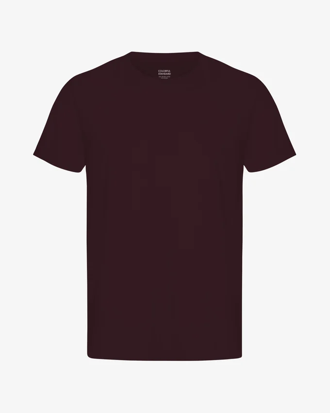 Classic Organic Tee – Oxblood Red