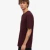 Classic Organic Tee – Oxblood Red