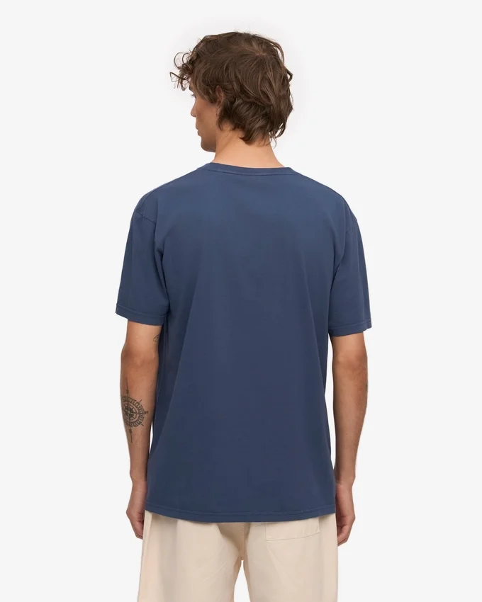 Classic Organic Tee – petrolblå
