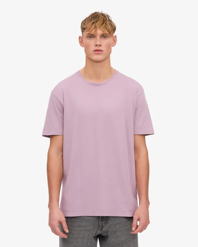 Classic Organic Tee – pärlemorlila