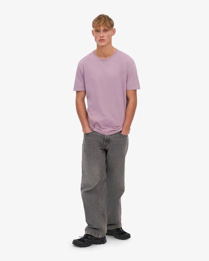 Classic Organic Tee – pärlemorlila