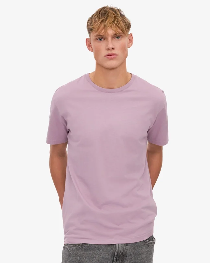 Classic Organic Tee – pärlemorlila