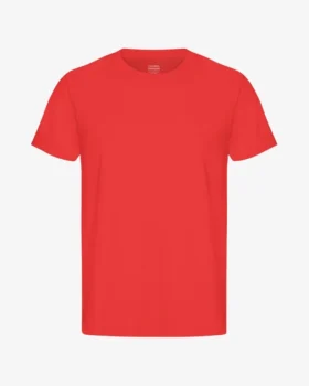 Classic Organic Tee – röd mandarin