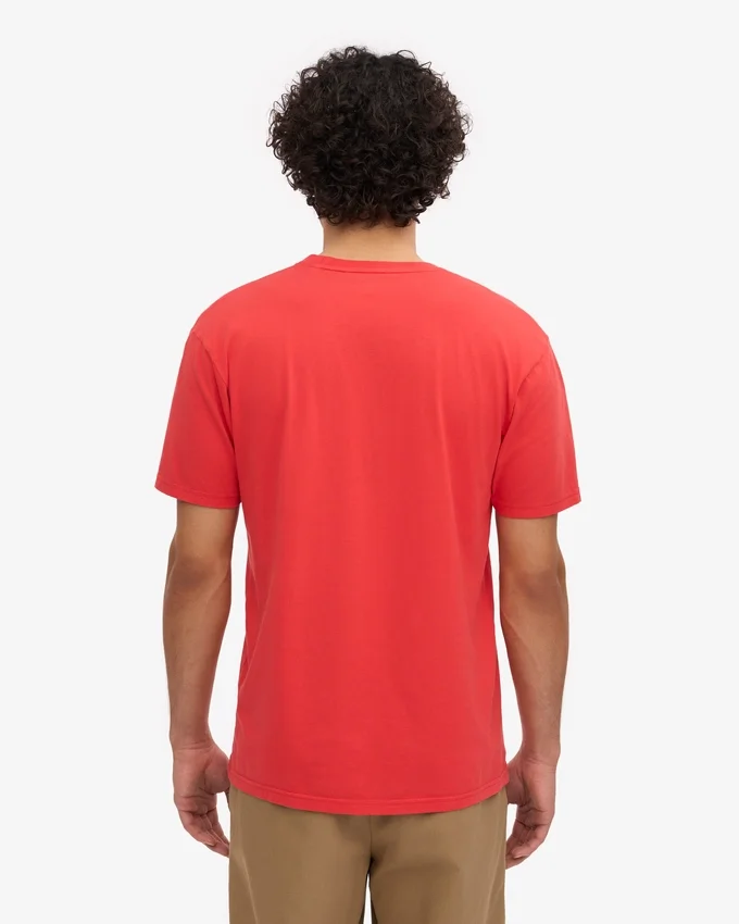 Classic Organic Tee – röd mandarin