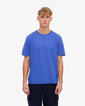 Classic Organic Tee – safirblå