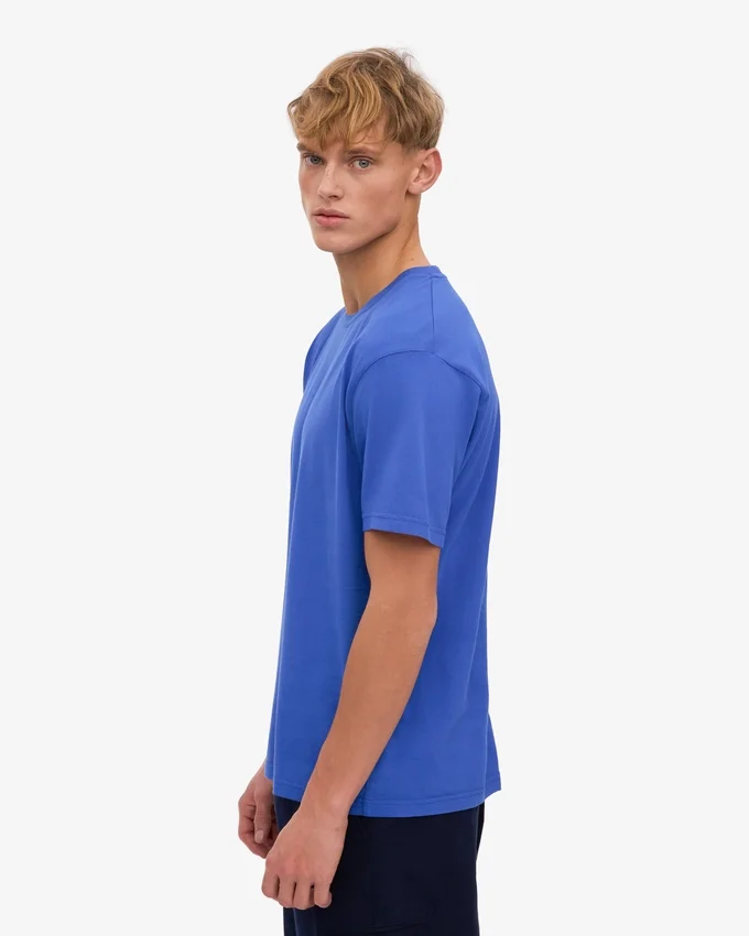 Classic Organic Tee – safirblå