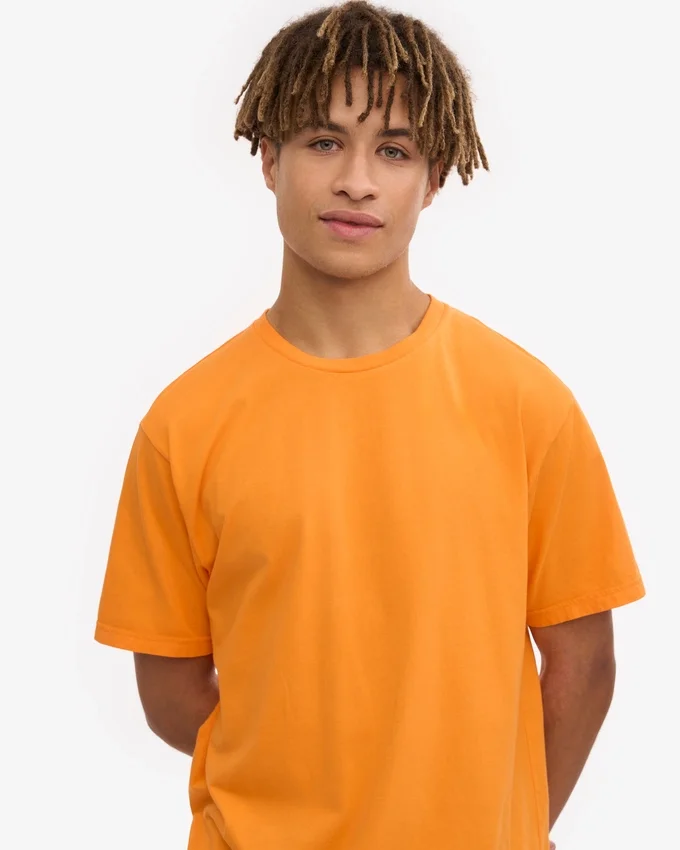 Classic Organic Tee – Sunny Orange
