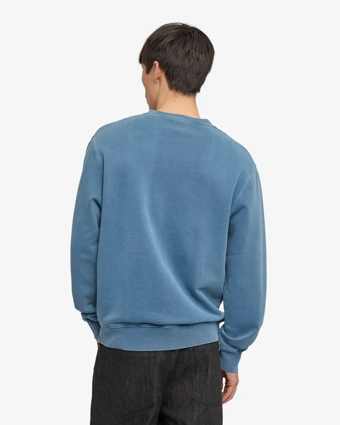 Classic Organic tröja med rund hals – blekt indigo