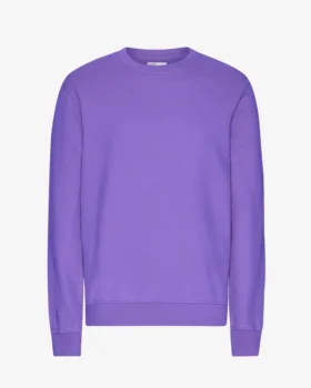 Classic Organic tröja med rund hals – ultraviolett
