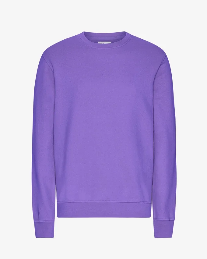 Classic Organic tröja med rund hals – ultraviolett