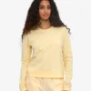 Dams ekologiska T-shirt med lång ärm – Soft Yellow