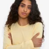 Dams ekologiska T-shirt med lång ärm – Soft Yellow