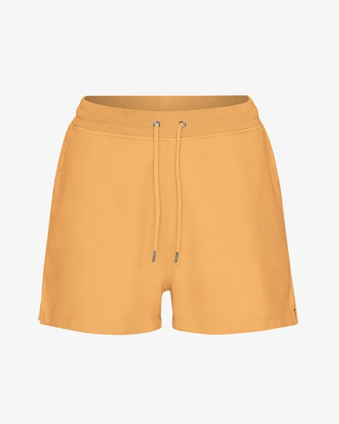 Damshorts i ekologisk tröjtyg – Sandstenorange
