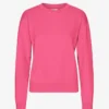 Damtröja Classic Organic Crew – Bubblegumrosa