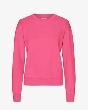Damtröja Classic Organic Crew – Bubblegumrosa