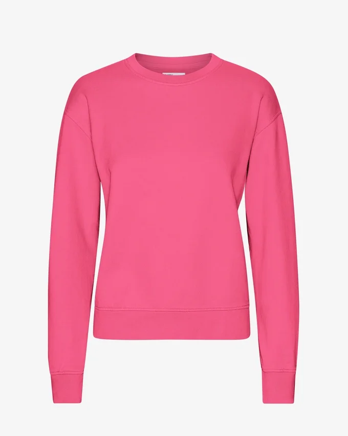 Damtröja Classic Organic Crew – Bubblegumrosa