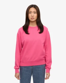 Damtröja Classic Organic Crew – Bubblegumrosa