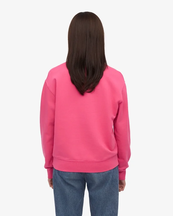 Damtröja Classic Organic Crew – Bubblegumrosa
