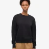 Damtröja Classic Organic Crew – djupsvart