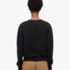 Damtröja Classic Organic Crew – djupsvart